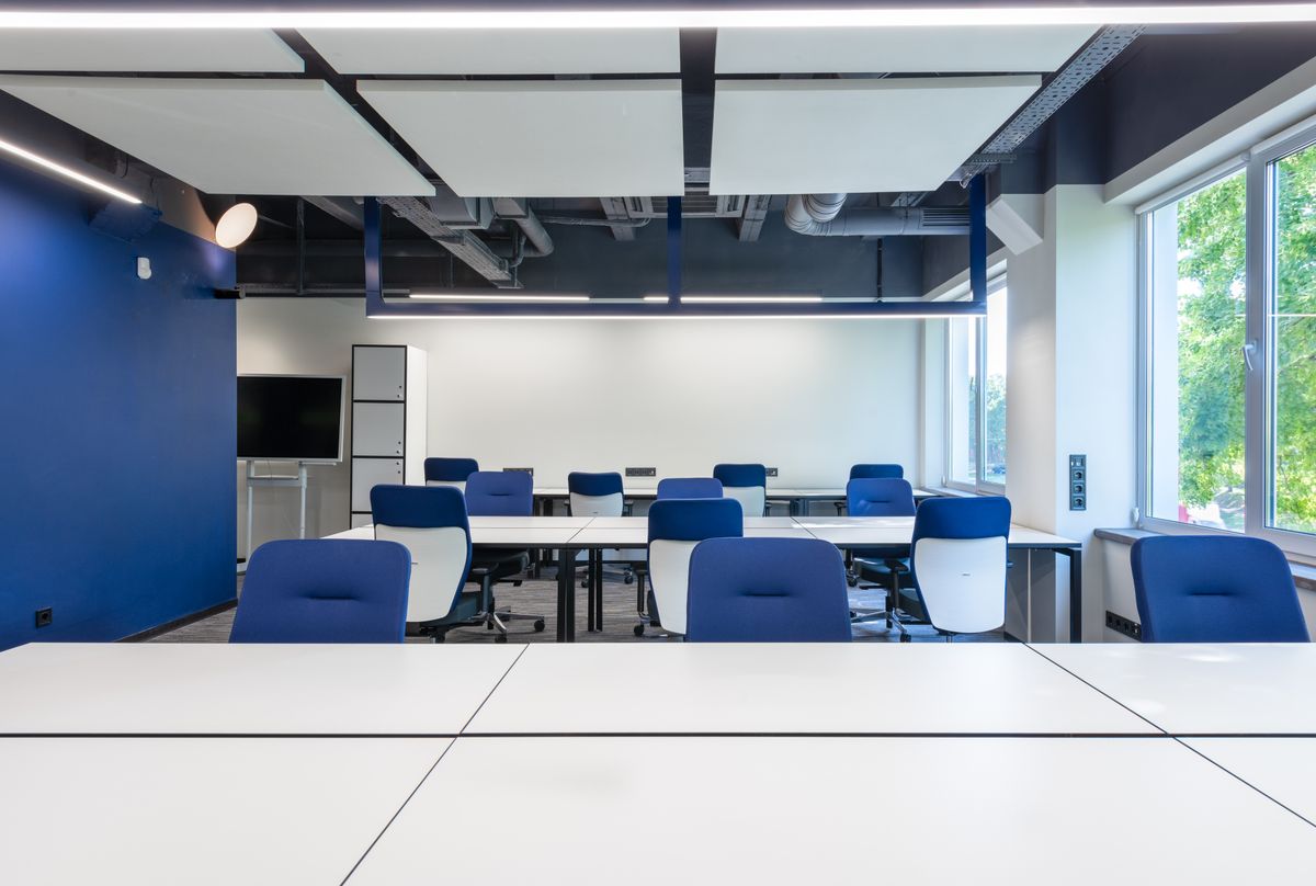 Modern healthcare consultation office